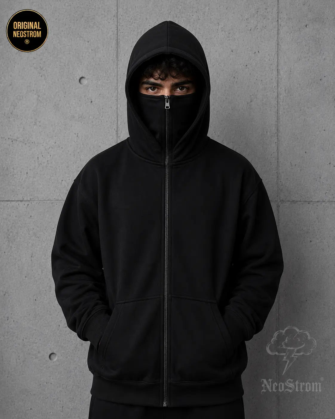 Hoodie Con Balaclava Premium  ®